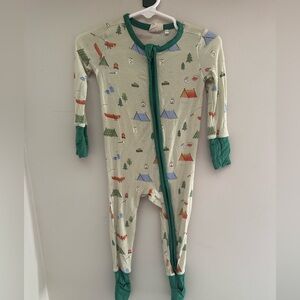 Kids Camping Print bamboo Pajamas